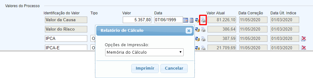 , Novidade no GOJUR – Relat&oacute;rio de c&aacute;lculo monet&aacute;rio do processo