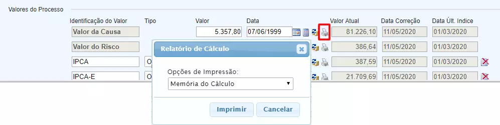 , Novidade no GOJUR – Relat&oacute;rio de c&aacute;lculo monet&aacute;rio do processo