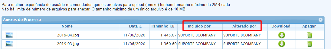 , Novidade software jur&iacute;dico GOJUR – log de inclus&atilde;o e exclus&atilde;o nos documentos