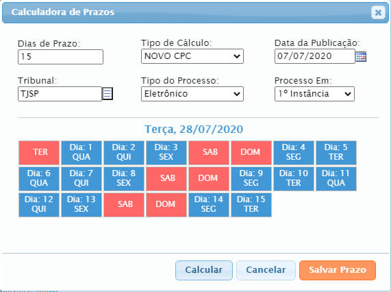 novidades gojur calculadora de prazos, Novidade no Software Jur&iacute;dico GOJUR – Calculadora de Prazos