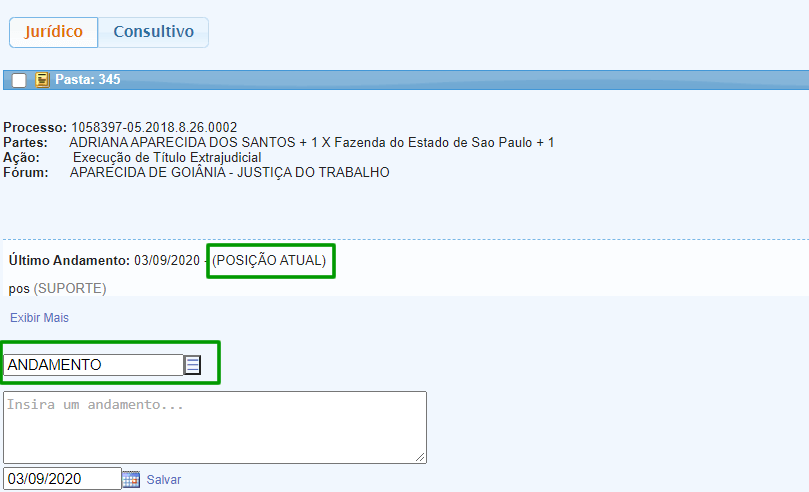 , Novidade no Software Jur&iacute;dico GOJUR – Lan&ccedil;amento r&aacute;pido de acompanhamentos