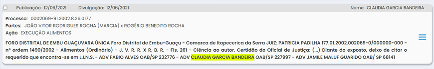 , Destaque de Termos nas Publica&ccedil;&otilde;es GOJUR