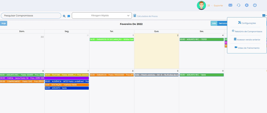 agendajuridica novaversao , Agenda – Nova Versão